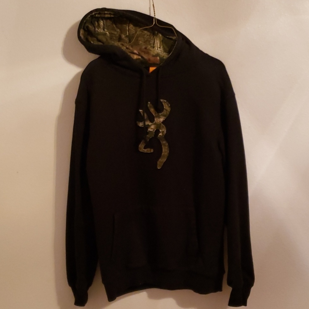 Browning black and camo sweatshirt